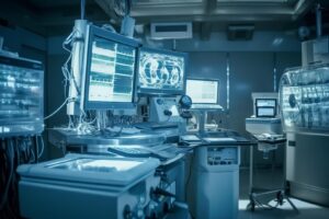 futuristic-robotic-arm-controls-manufacturing-equipment-indoors-generative-ai
